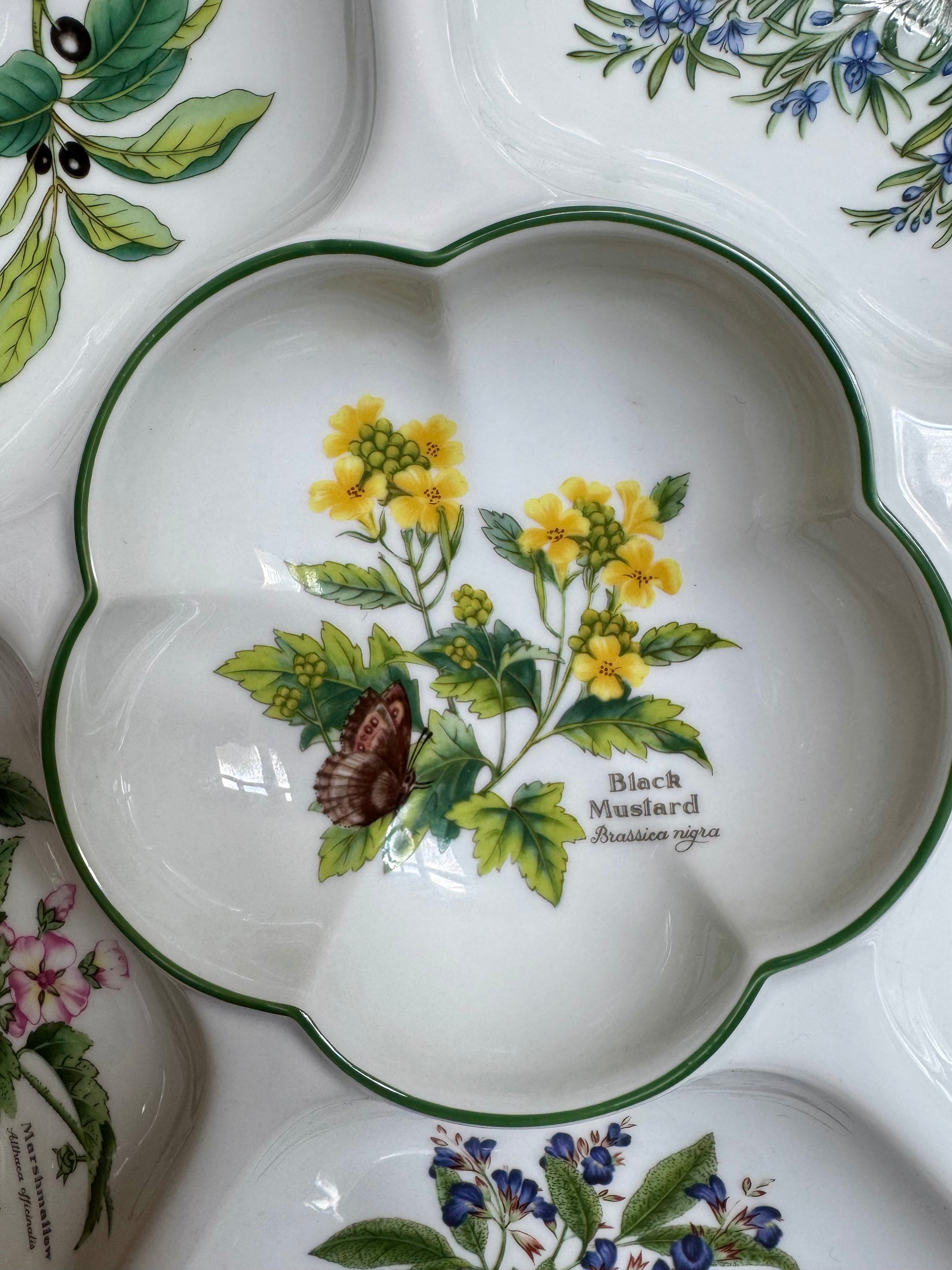 Royal Worcester Serving Dish “Worcester Herbs” Large Hors D’ouevre Dish (Made in England) - Unused