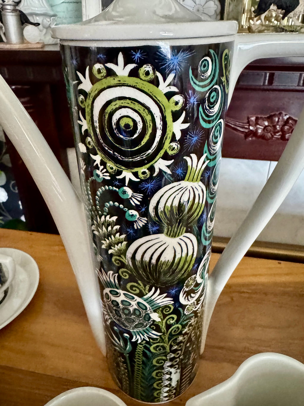 Portmeirion Coffee Set 1969 Magic Garden Portmeirion Pottery - Designed by Susan Williams Ellis