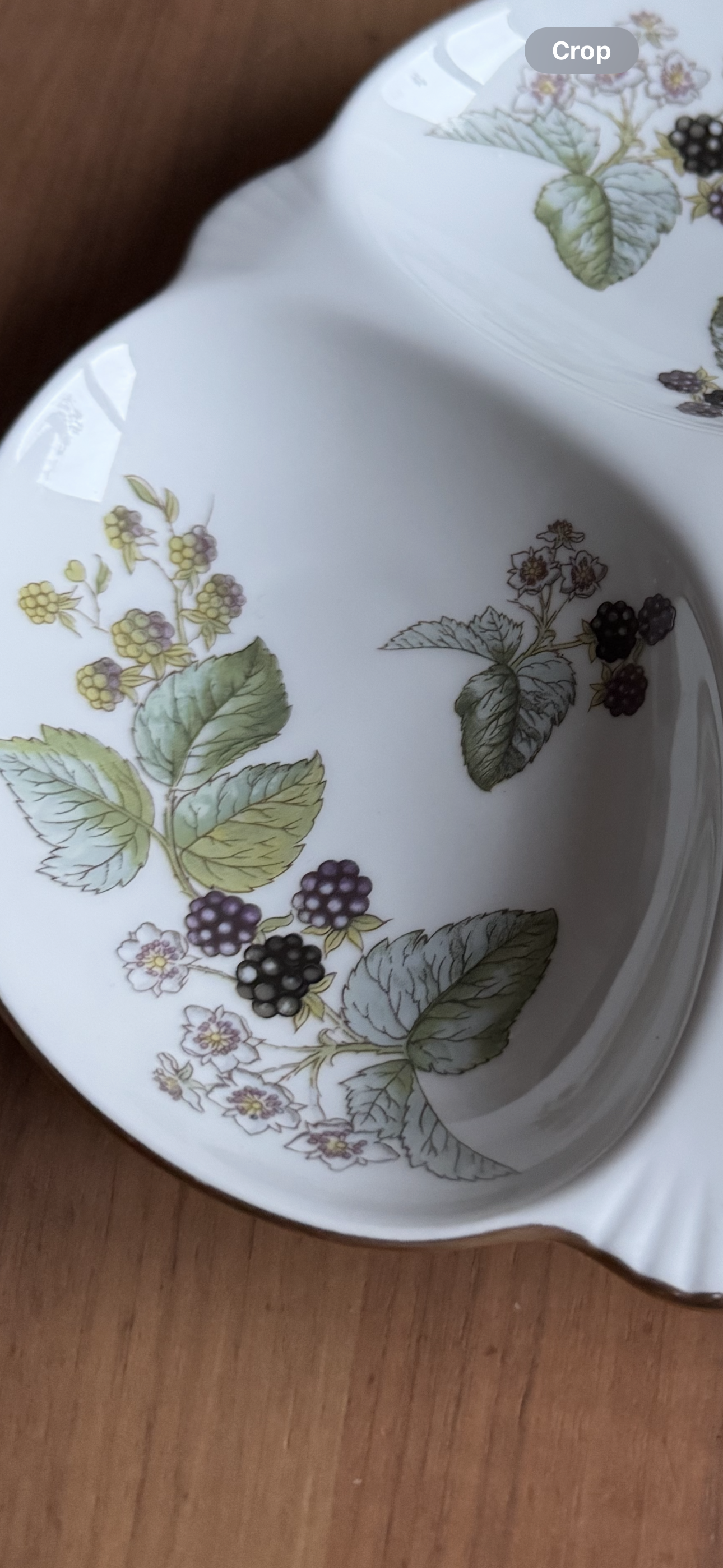 Royal Worcester Fine Porcelain Lavinia Divided Serving Dish Plate