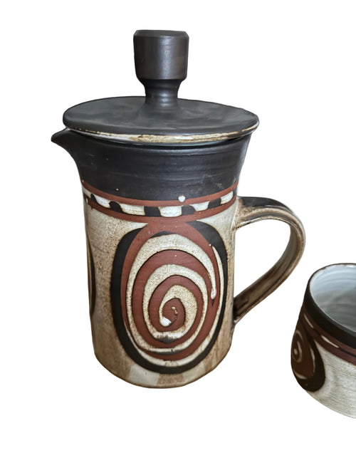 Briglin Studio Vintage Pottery Coffee Set London - Unused