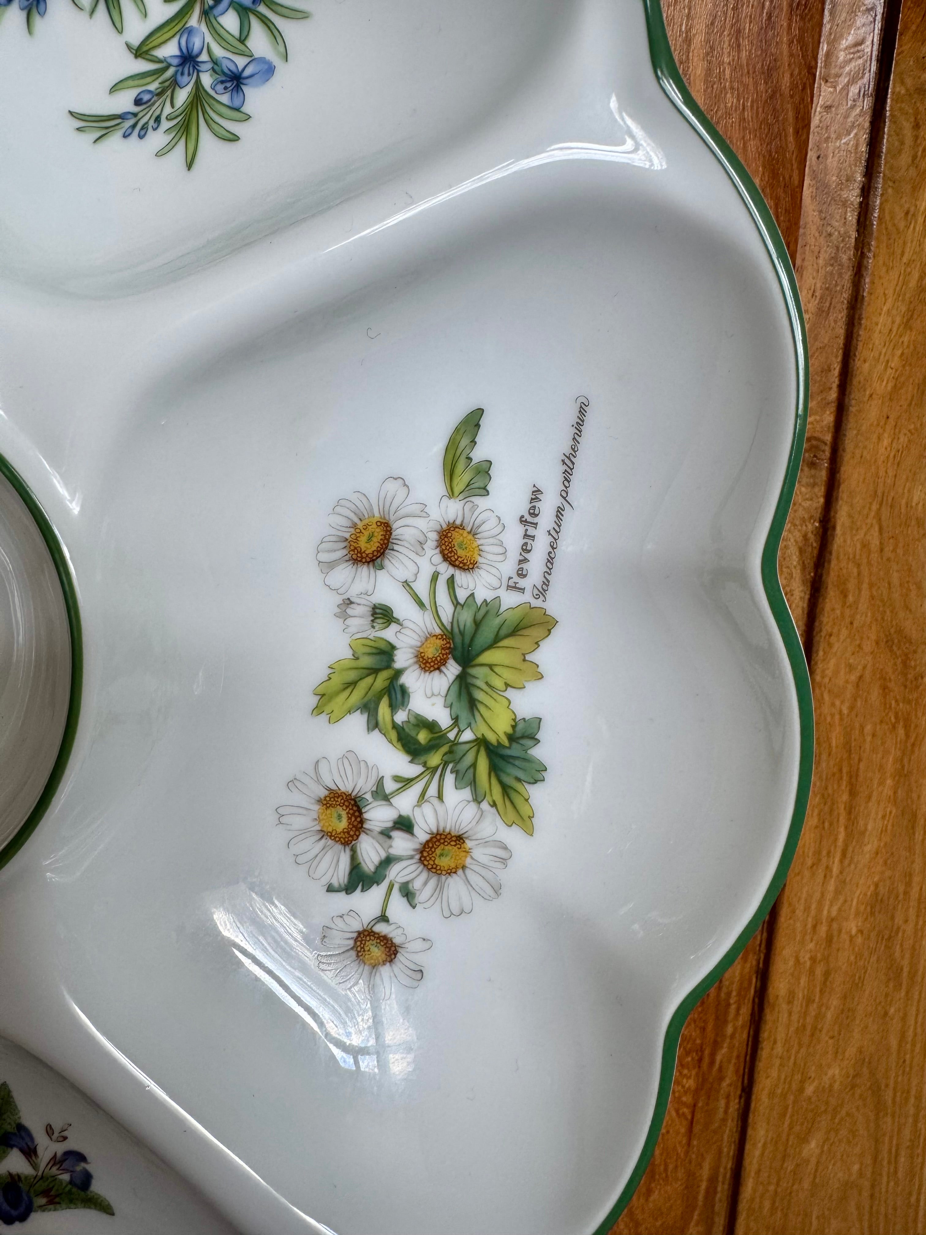 Royal Worcester Serving Dish “Worcester Herbs” Large Hors D’ouevre Dish (Made in England) - Unused