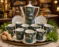 Portmeirion Coffee Set 1969 Magic Garden Portmeirion Pottery - Designed by Susan Williams Ellis