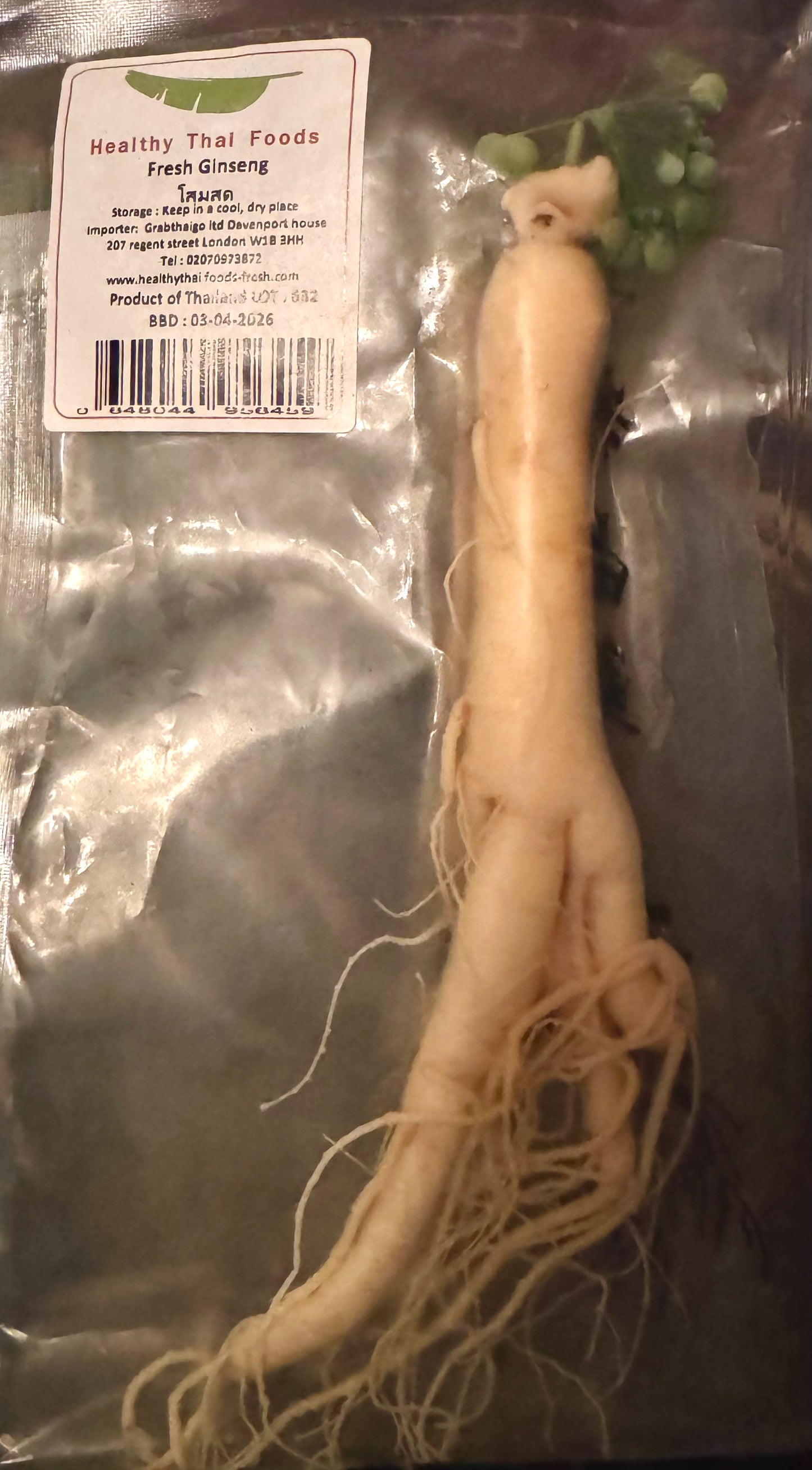 Fresh Ginseng Root (Panax Ginseng)