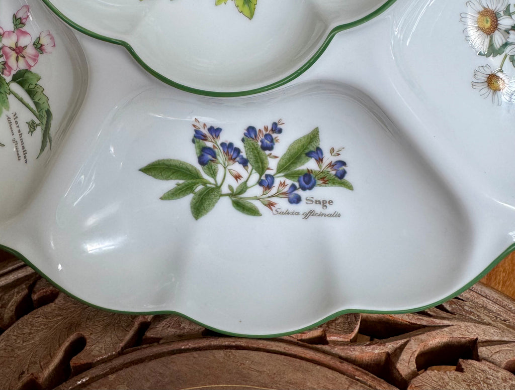 Royal Worcester Serving Dish “Worcester Herbs” Large Hors D’ouevre Dish (Made in England) - Unused