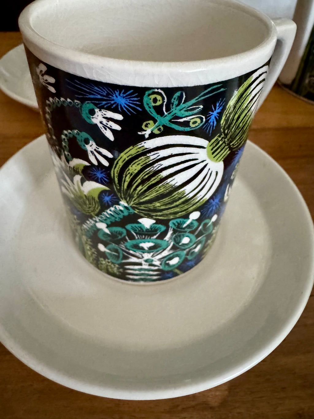 Portmeirion Coffee Set 1969 Magic Garden Portmeirion Pottery - Designed by Susan Williams Ellis
