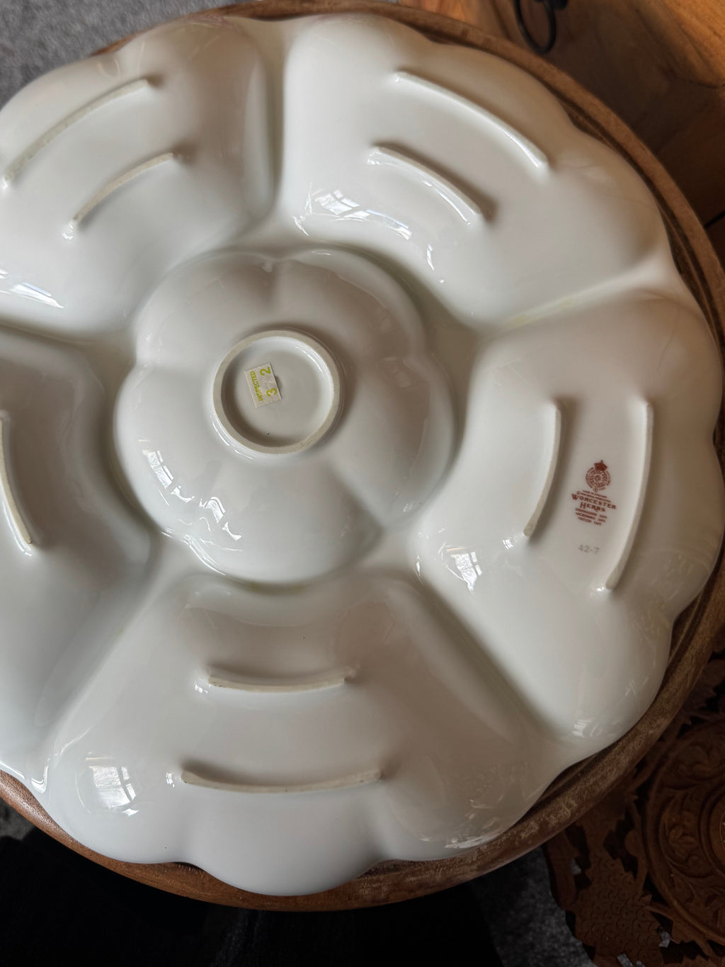Royal Worcester Serving Dish “Worcester Herbs” Large Hors D’ouevre Dish (Made in England) - Unused