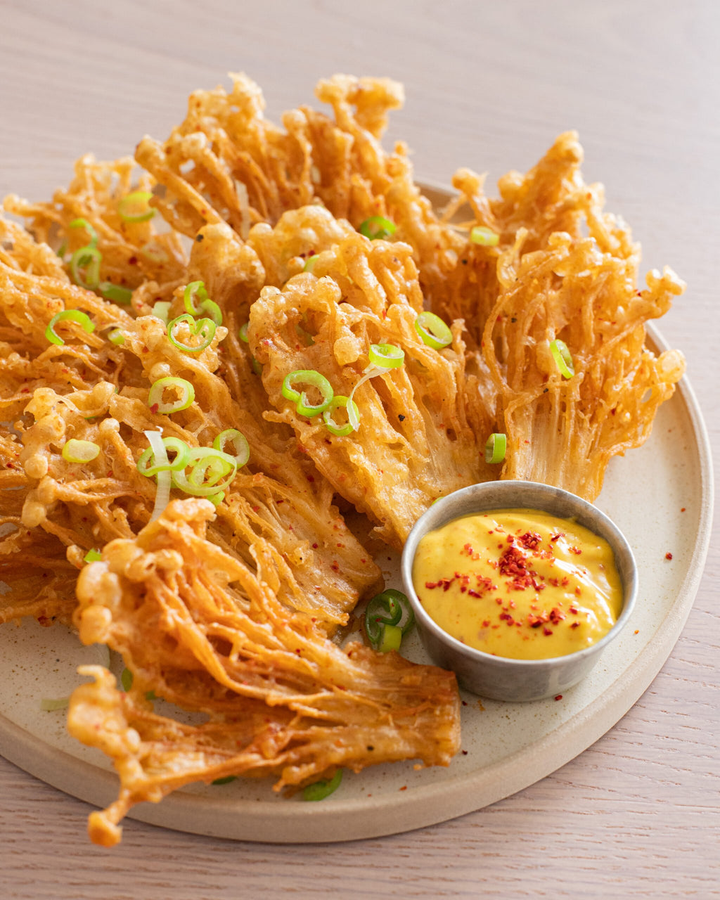 Golden Enoki Mushrooms