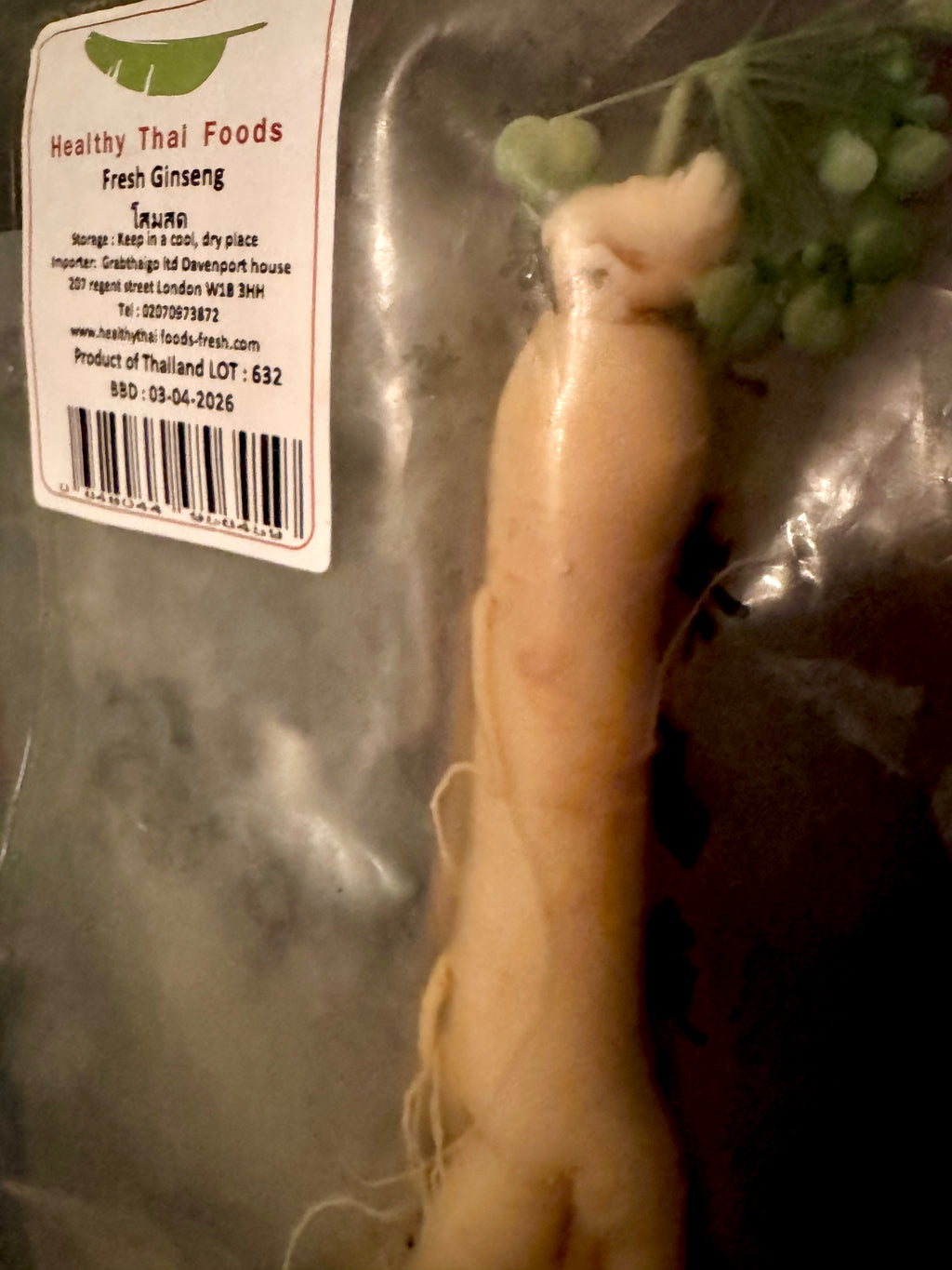 Fresh Ginseng Root (Panax Ginseng)